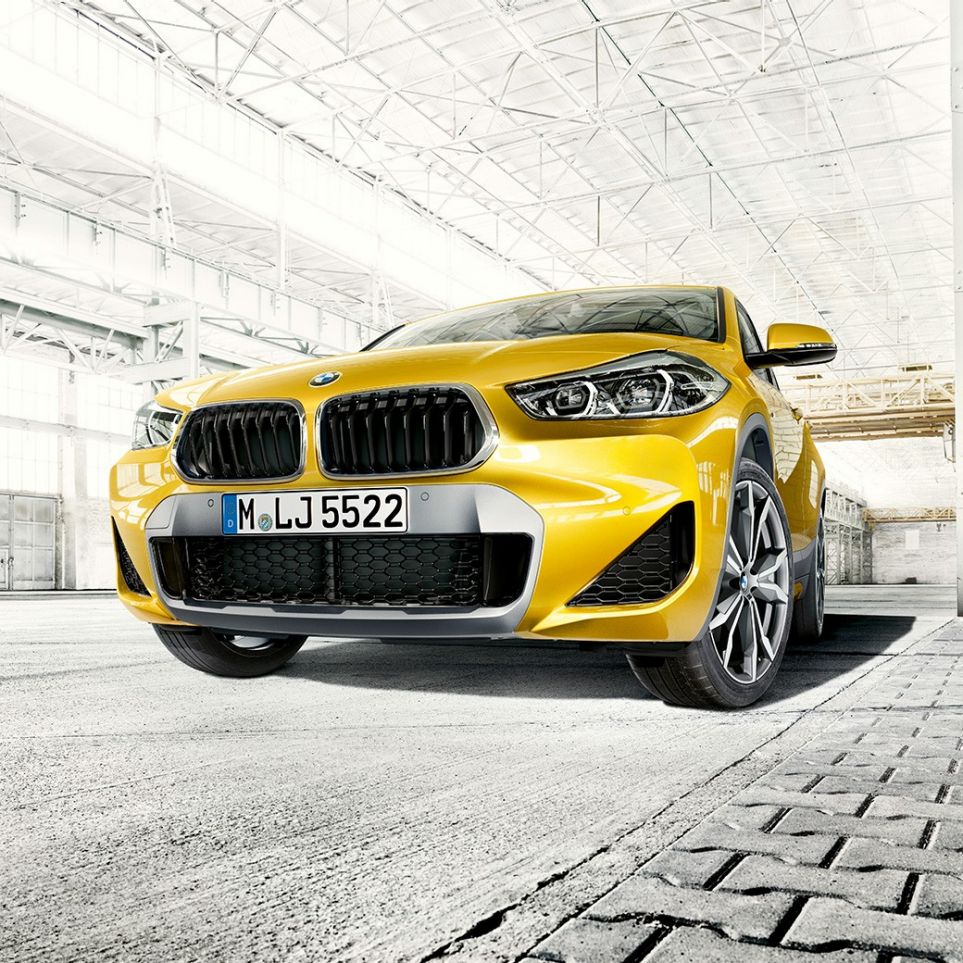 גריל כליות BMW X2 F39 BMW X2 2018 F39 זהב מטאלי, מבט קדמי, גריל כליות