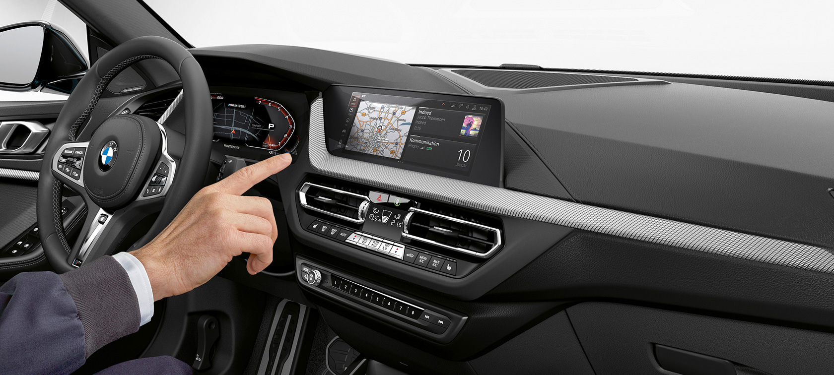 BMW 2 Series Gran Coupé with BMW ConnectedDrive and BMW Personal Copilot BMW סדרה 2 גראן קופה, עם BMW ConnectedDrive ו-BMW Personal Copilot F44 חלק פנימי