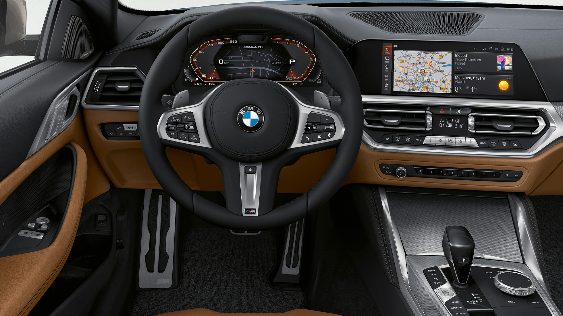 סביבת נהג BMW סדרה 4 קופה BMW סדרה 4 קופה תא נוסעים סביבת נהג