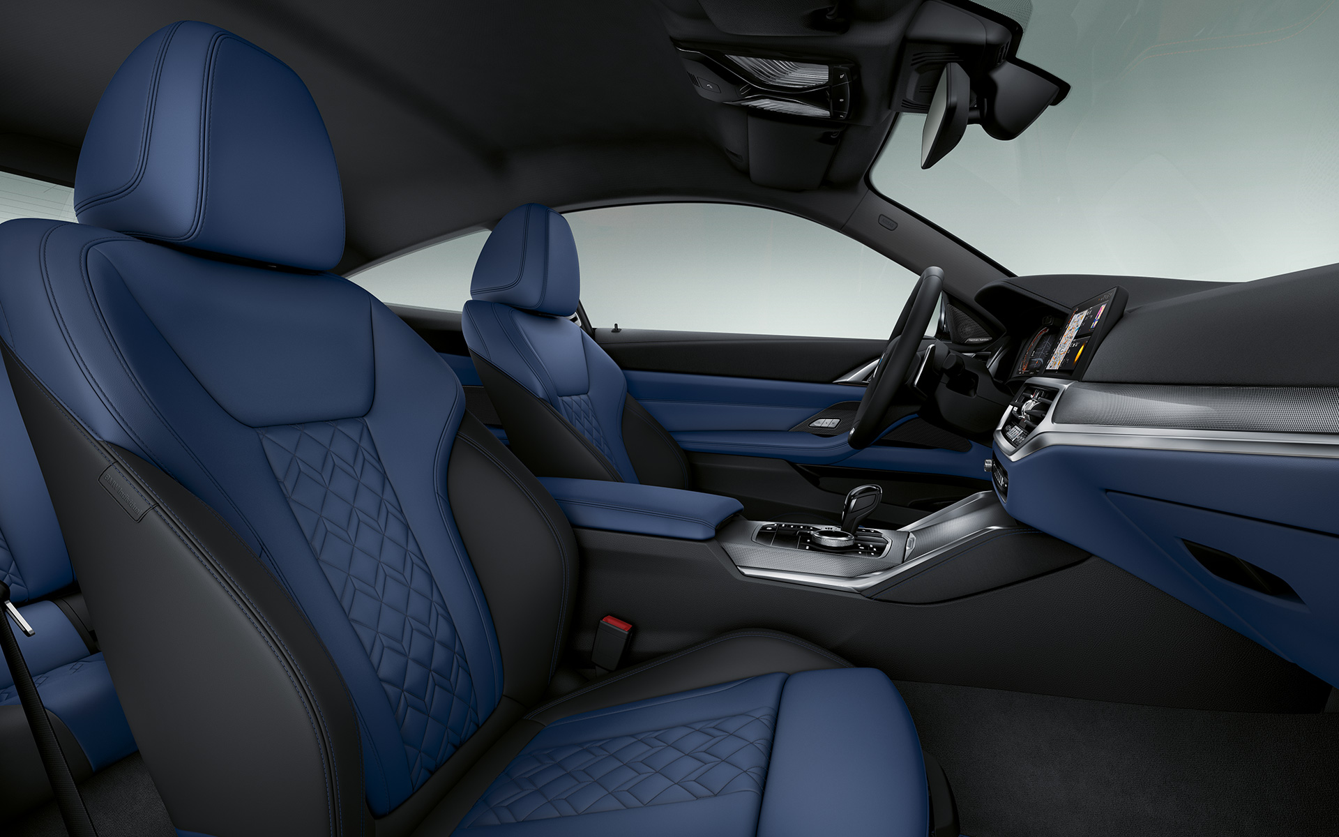 BMW Individual extended leather trim 'Merino' | Fjord Blue/BlackBMW 4 Series Coupé Individual 2020 G22 BMW Individual extended leather trim 'Merino' | Fjord Blue/Black BMW 4 Series Coupé Individual 2020 G22