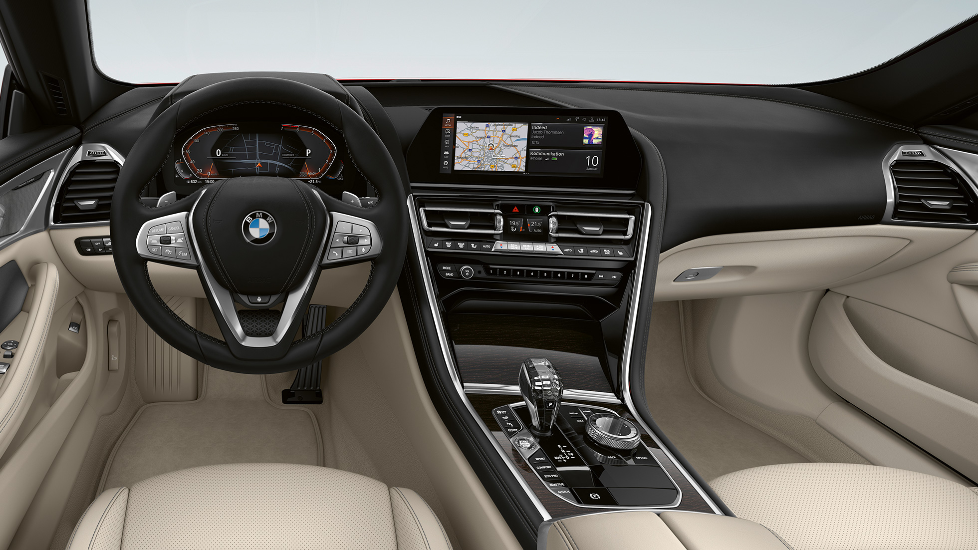 דגם בסיסי, תא נהג BMW סדרה 8 גראן קופה, דגם בסיסי, תא נהג