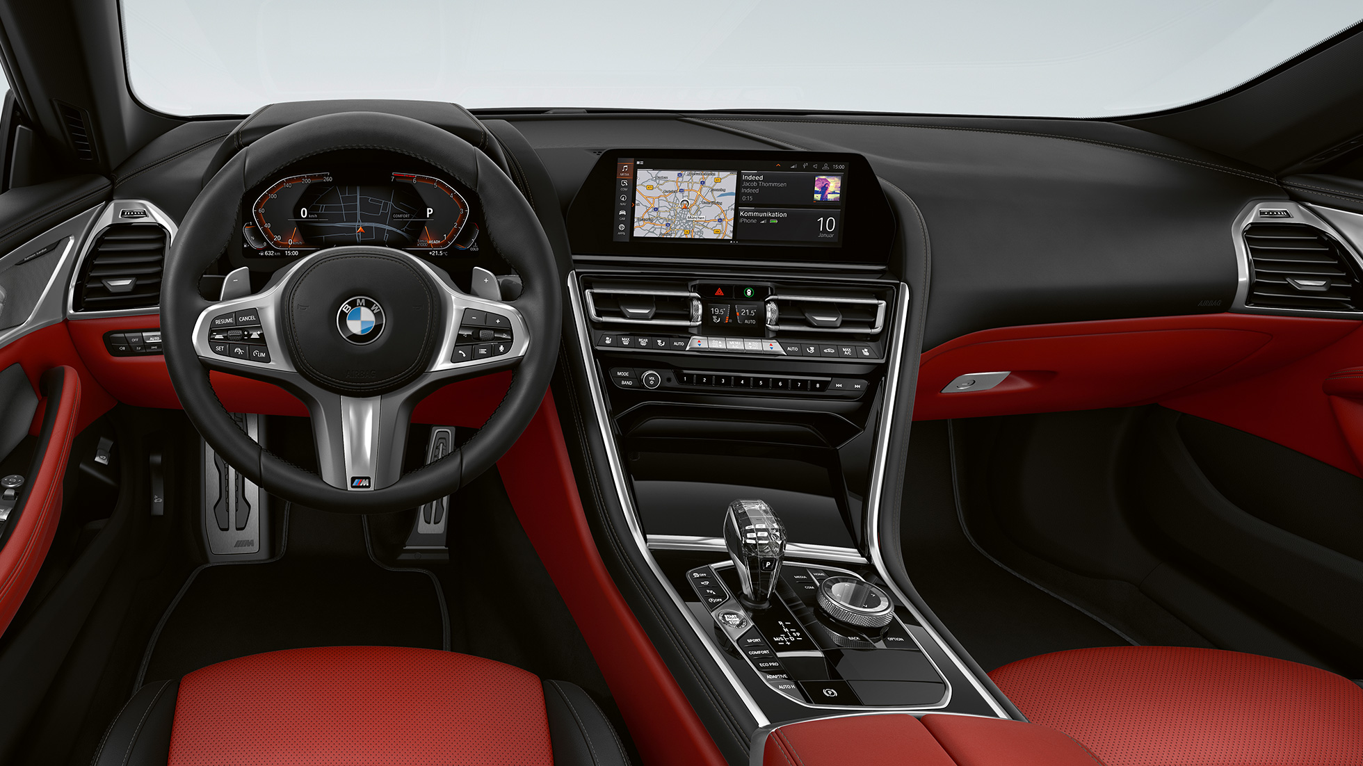 חבילת M Sport, תא נהג BMW סדרה 8 גראן קופה, חבילת M Sport, תא נהג