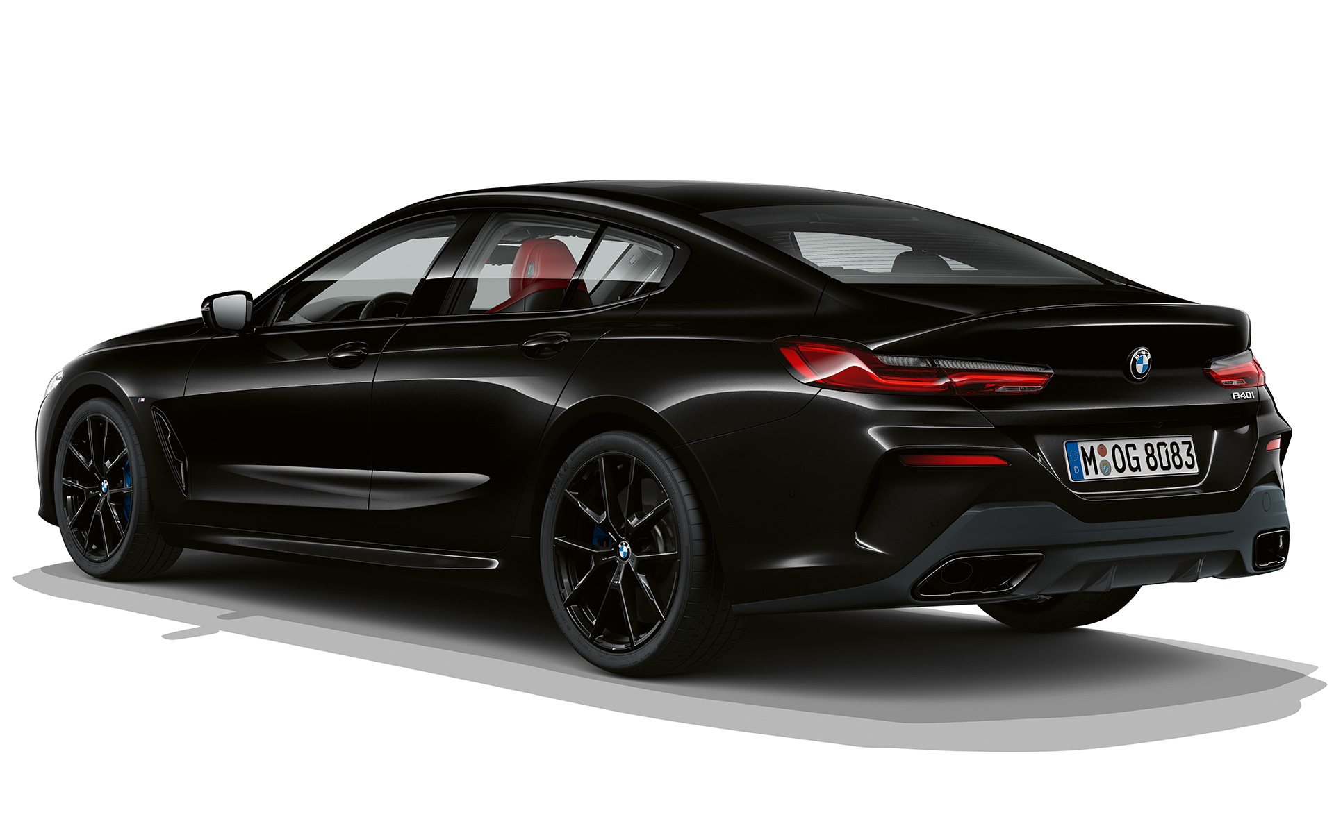 Dark Seduction, תמונה 3/4 אחורית BMW סדרה 8 גראן קופה, Dark Seduction, תמונה 3/4 אחורית