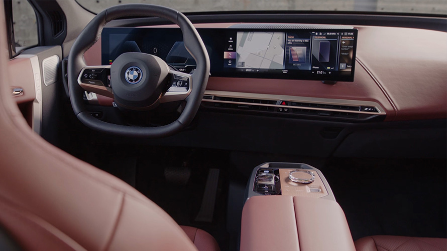 BMW iX i20 רכב ספורט-פנאי חשמלי אלמנטים פנימיים מובילים וידאו BMW iX i20 2021 רכב ספורט-פנאי חשמלי אלמנטים פנימיים מובילים וידאו