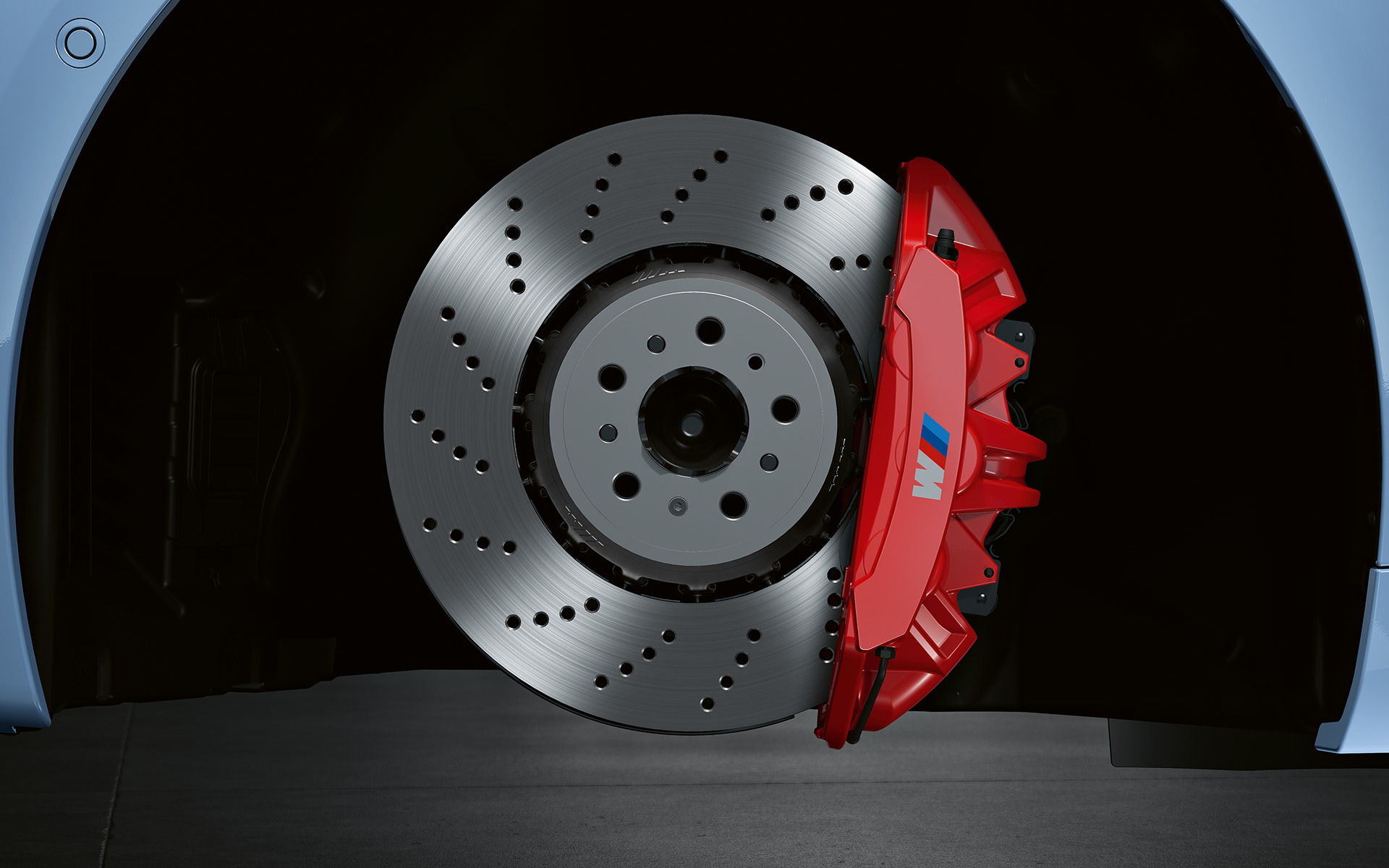 BMW M2 בלמי M Compound, אדום מבריק בלמי M Compound, אדום מבריק BMW M2