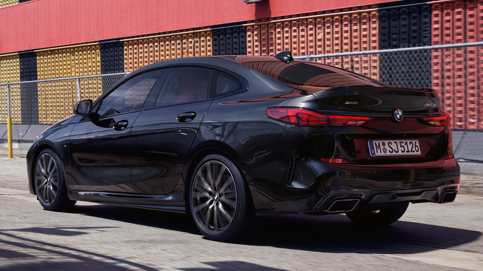 BMW M235i xDrive גראן קופה BMW M235i xDrive גראן קופה F44, 2020 שחור מטאלי Sapphire, מבט 3/4 צדדי