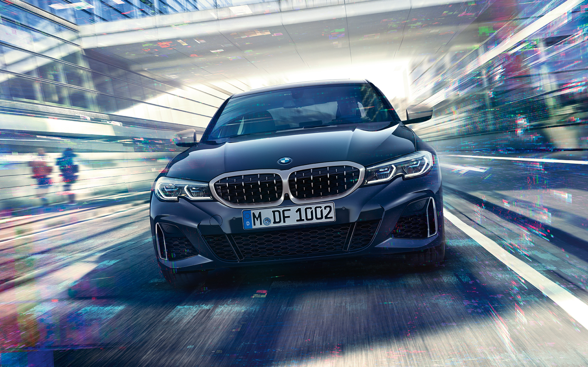 BMW M340i xDrive סדאן Sapphire Black מבט קדמי