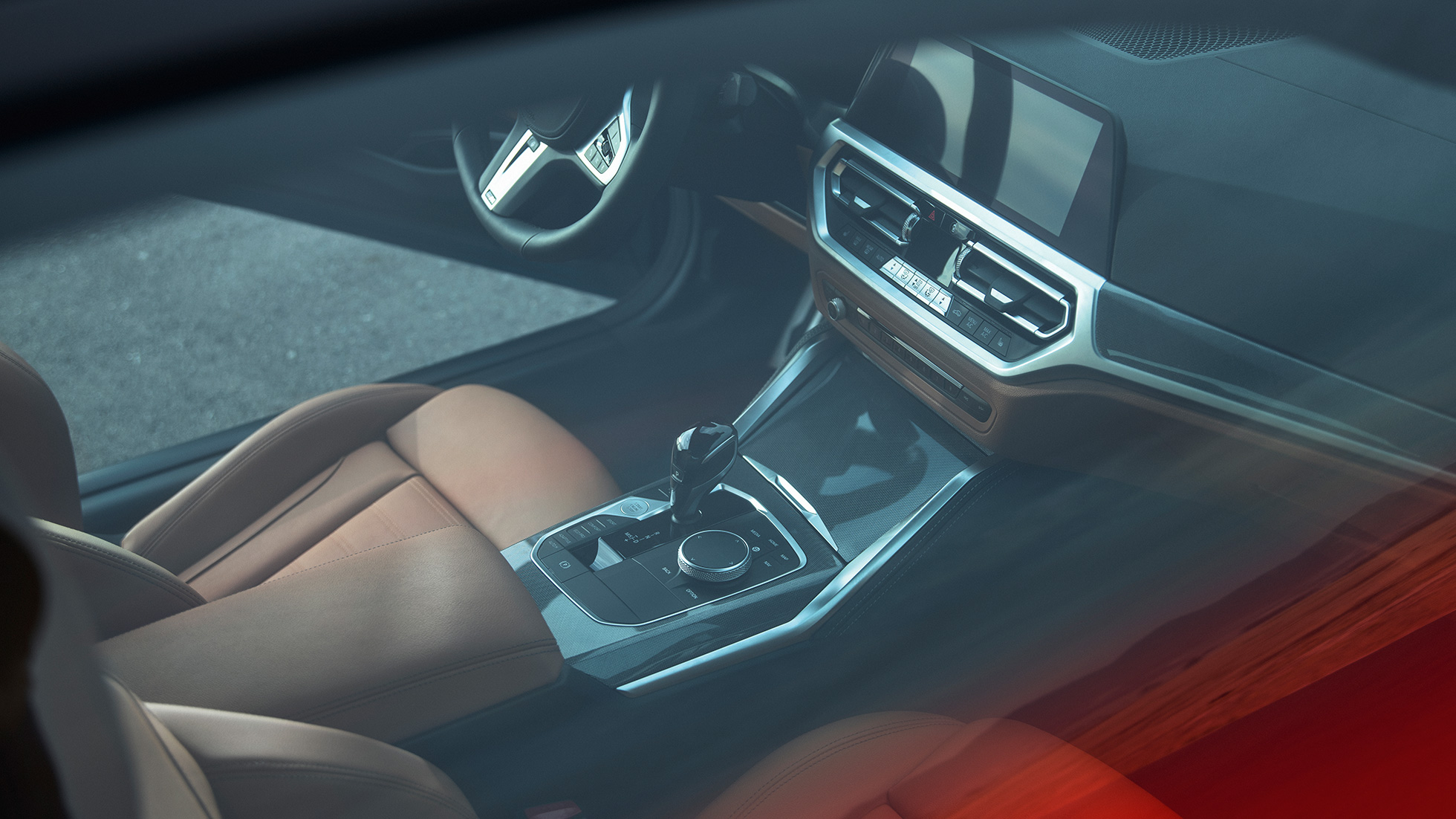 סביבת נהג BMW M440i xDrive קופה G22 2020 BMW M440i xDrive קופה Arctic Race Blue metallic תא נוסעים סביבת נהג