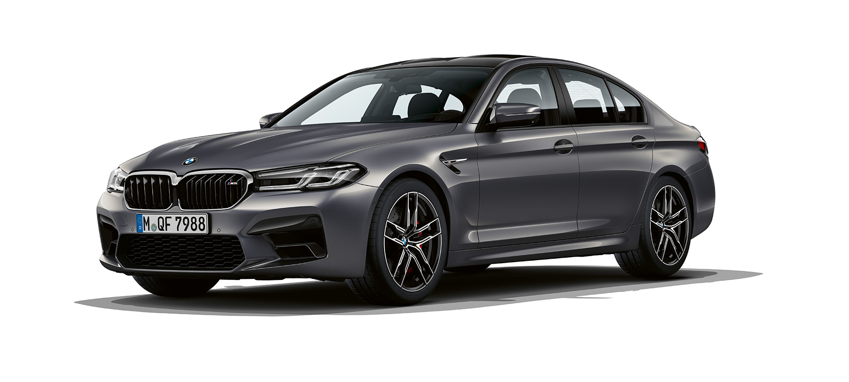 BMW M5 F90 2020 מבט קדמי BMW M5 Brands Hatch Grey מבט קדמי