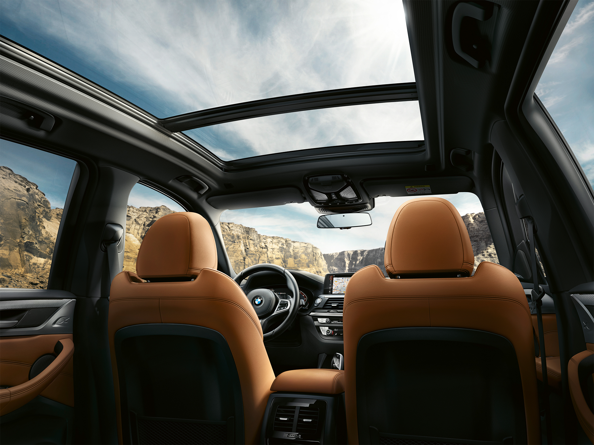BMW X3 M40i, סביבת הנהג BMW X3 M40i, סביבת הנהג