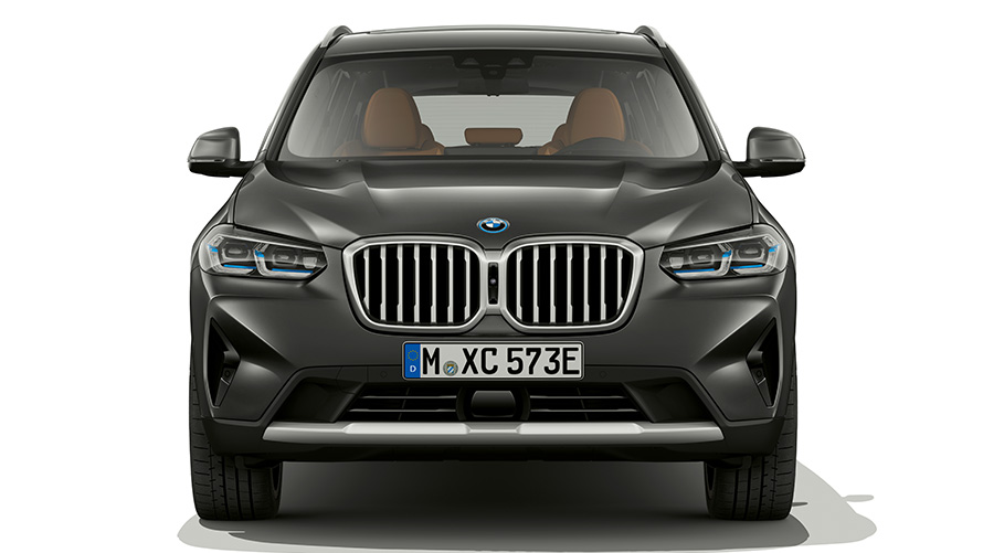 BMW X3 Sophisto Grey עיצוב קדמי 2021 BMW X3 Sophisto Grey צילום תקריב עיצוב חלק קדמי 2021