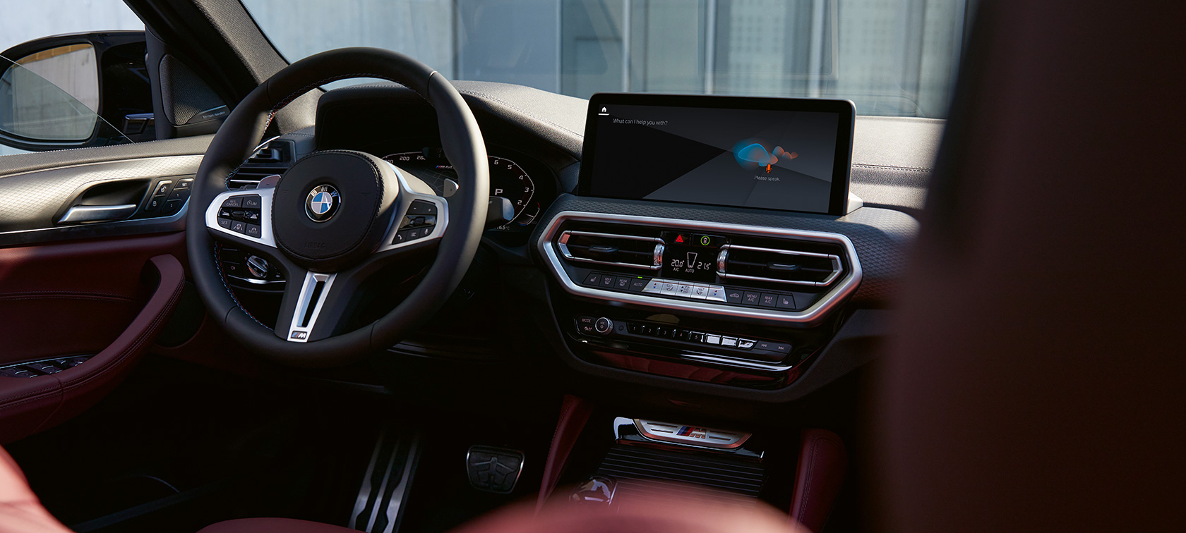 BMW X4 G02 interior Leather Tacora Red 2021 BMW X4 G02 interior Leather Tacora Red 2021