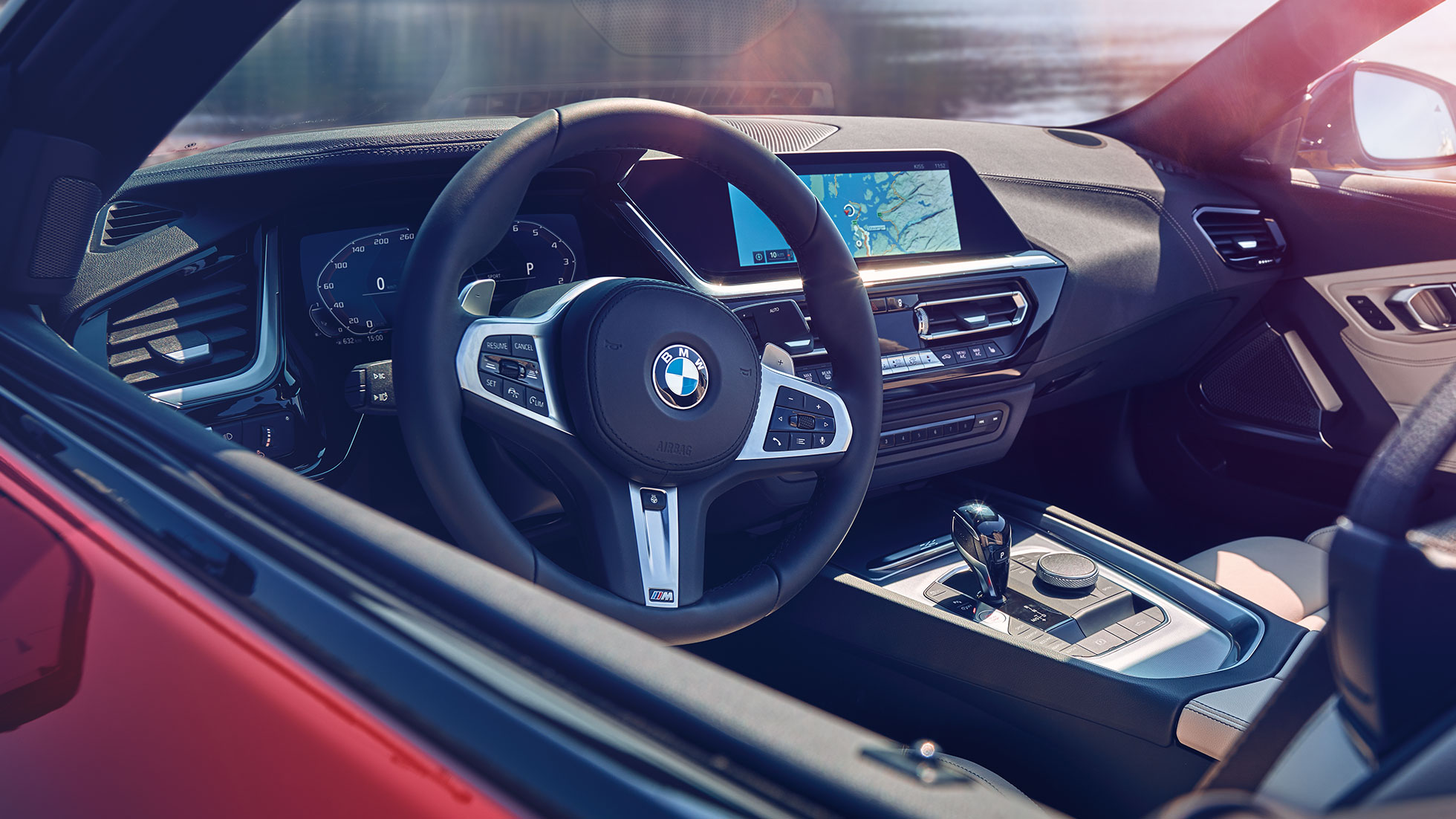 סביבת הנהג של BMW Z4 רודסטר מבט אל סביבת הנהג של BMW Z4 רודסטר