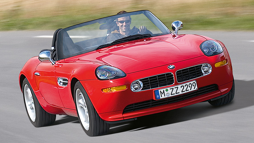 BMW Z8 (E52) רודסטר מבט קדמי בנהיגה BMW Z8 רודסטר (E52) מבט קדמי בנהיגה