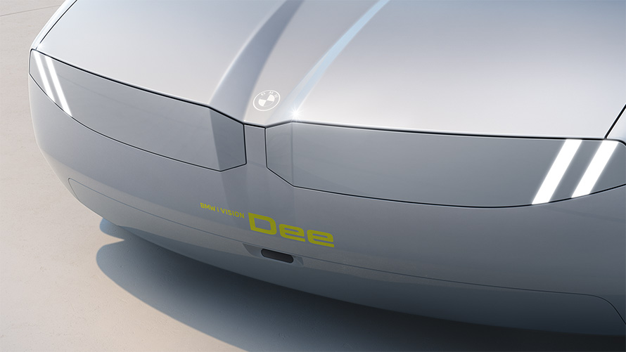 הפנסים הראשיים והכליות של BMW יוצרים יחד משטח גרפי אחיד.