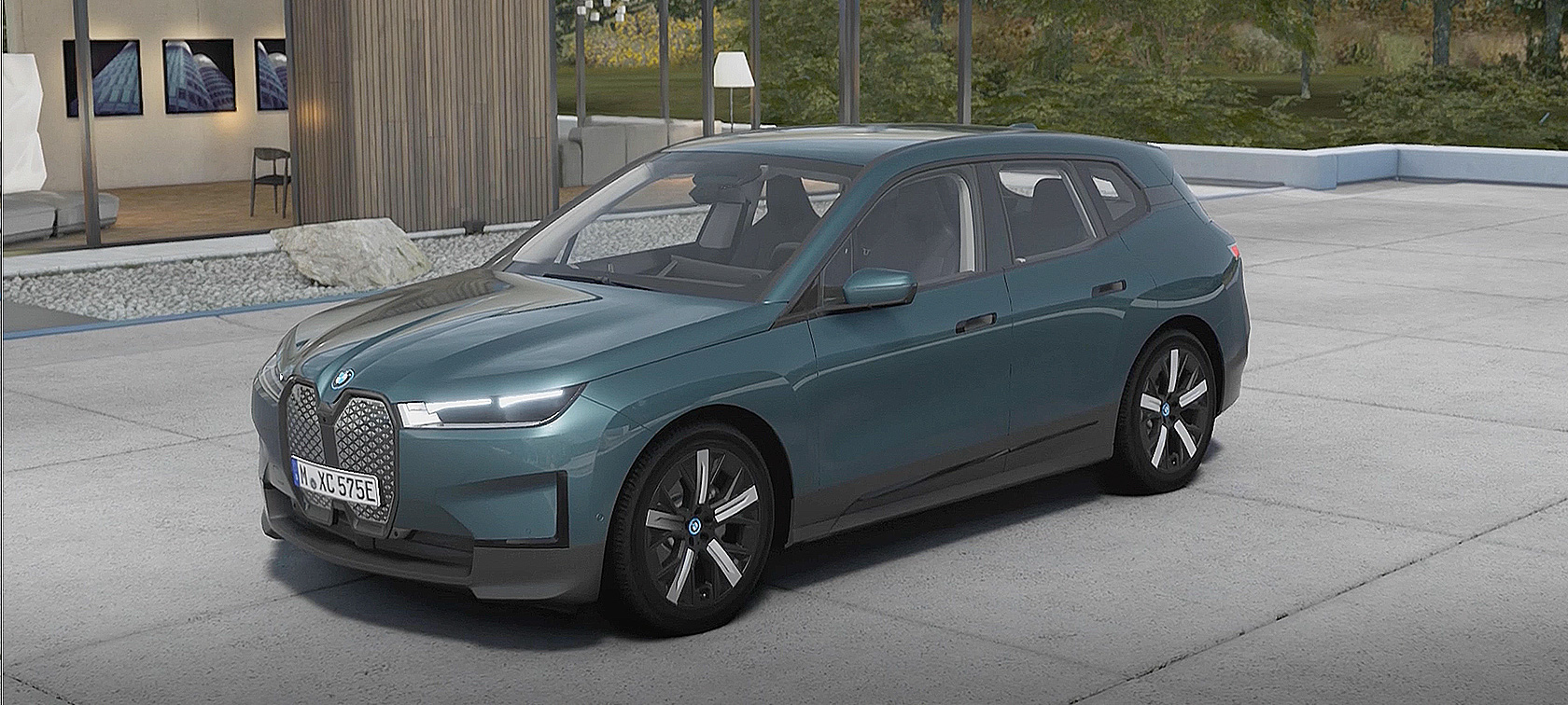 BMW iX אנימציה קיימות ב-BMW קיימות ב-BMW BMW iX אנימציה