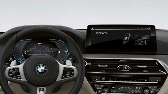BMW Live Cockpit Professional, BMW סדרה 5 סדאן G30 חלק פנימי BMW Live Cockpit Professional, BMW סדרה 5 סדאן G30 פייסליפט 2020 חלל הפנים, סביבת הנהג