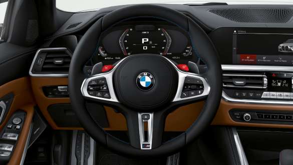 גלגל הגה M מצופה עור, BMW M3 Competition M BMW M3 Competition גלגל הגה מצופה עור - סביבת נהג