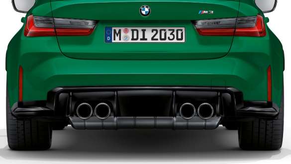 צינורות פליטה בגימור כרום BMW M3 BMW M3 Green metallic צינורות פליטה בגימור כרום